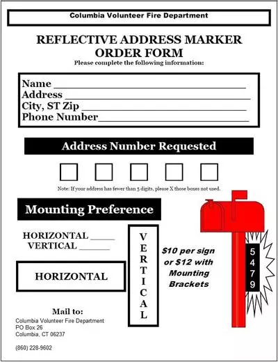 Reflective Address Marker
