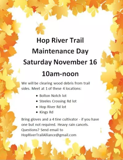Hop River Preserve Maintenance Day
