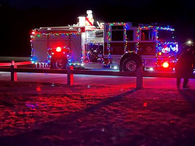 Winter Wonderland 2024: Firetruck Looking Great!