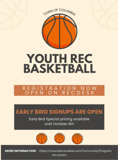 Rec Hoops Early Bird Registration open until 10/8/25!